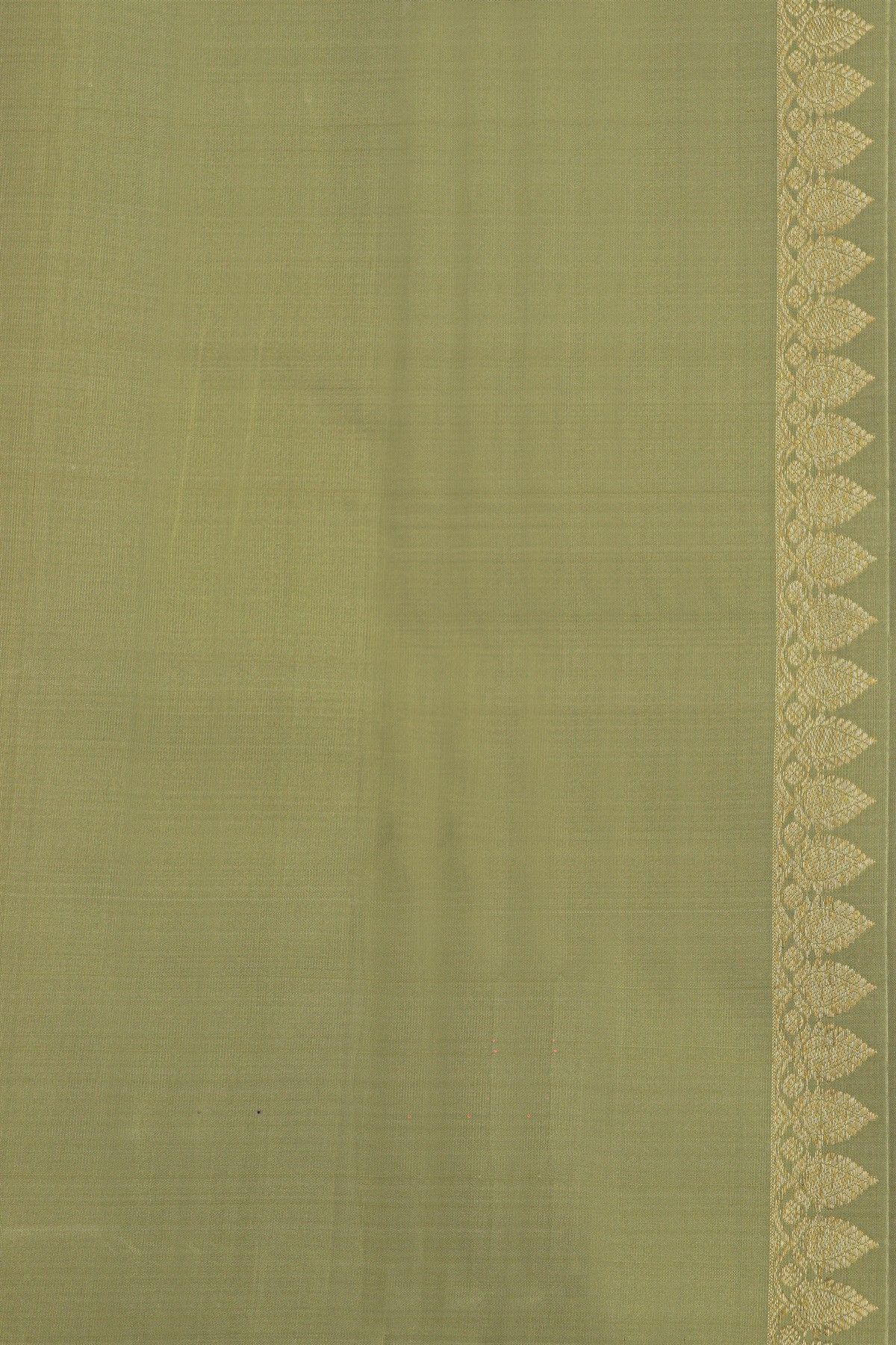Kancheepuram Silk Violet Saree With Elephants And Lines In Zari Body