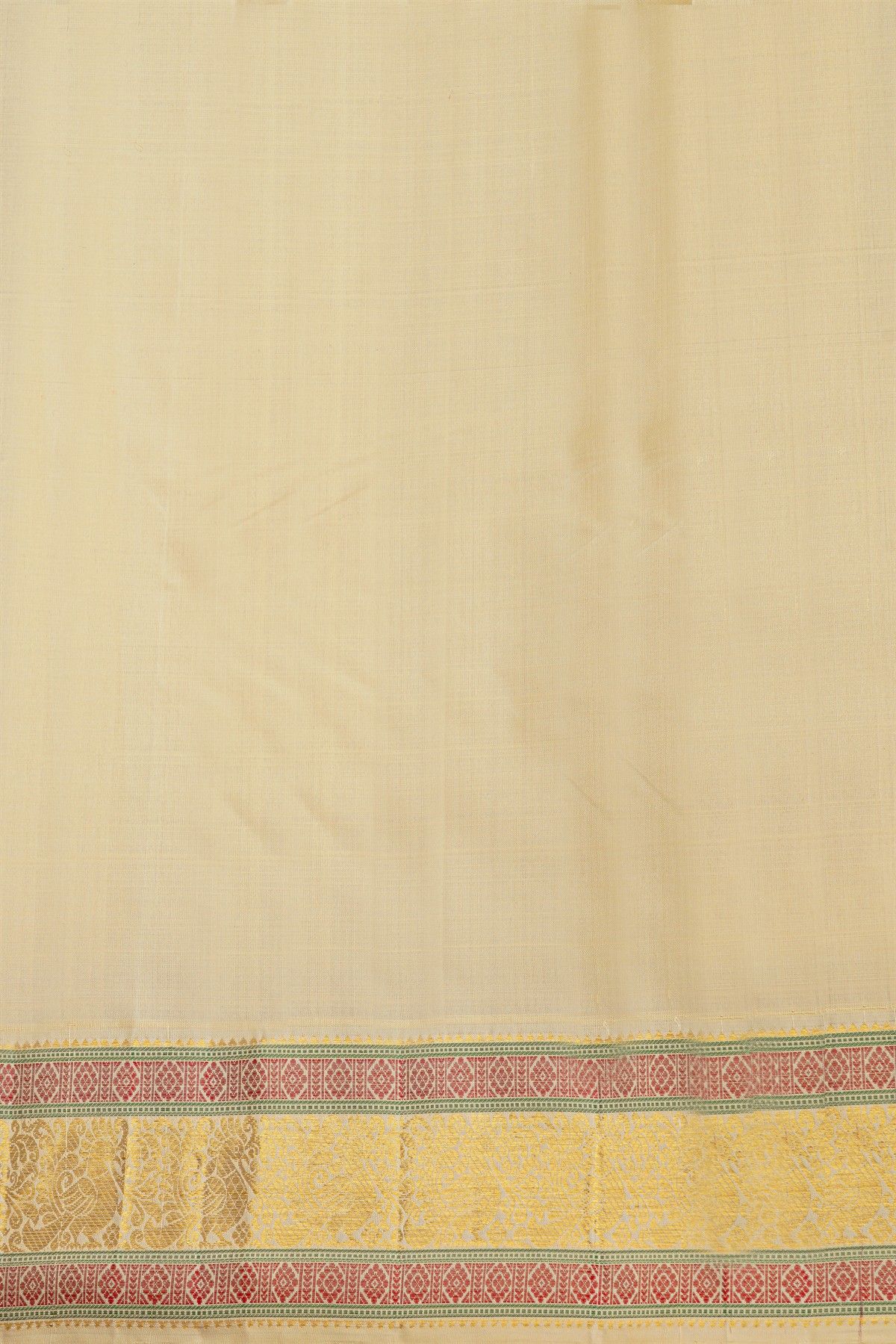 Kancheepuram Silk Violet Saree With Rudraksha Buttis Traditional Border