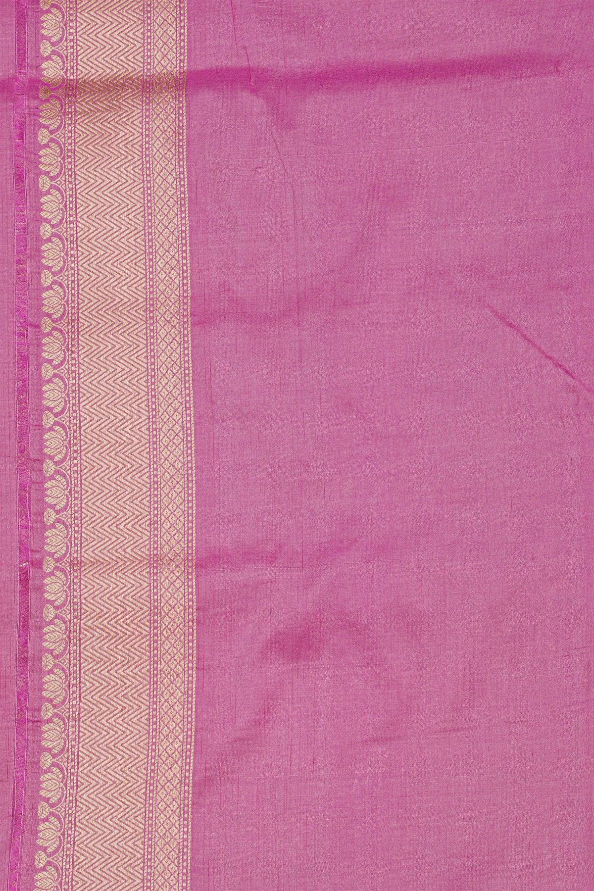 Banarasi Silk Baby Pink Saree WIth Florals And Cows Body