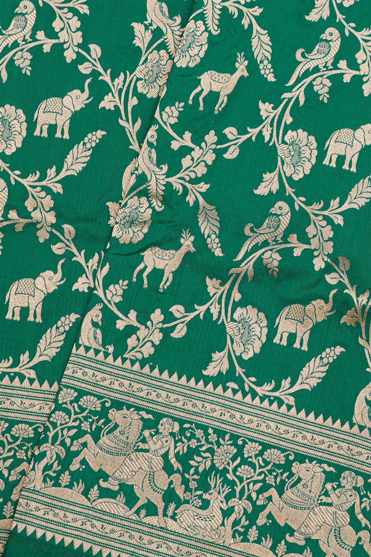 Banarasi Silk Sea Green Saree