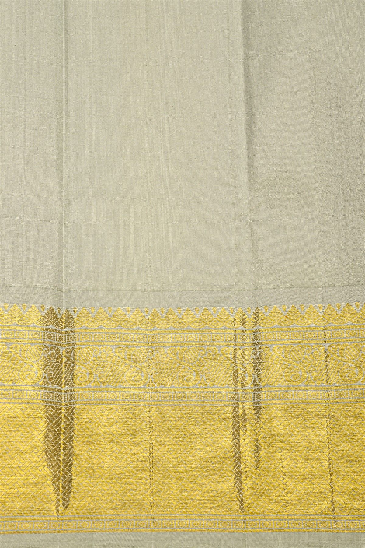 Kancheepuram Silk Purple Saree With Gold Buttas And Brown Zari Border With Traditional Woven Motifs