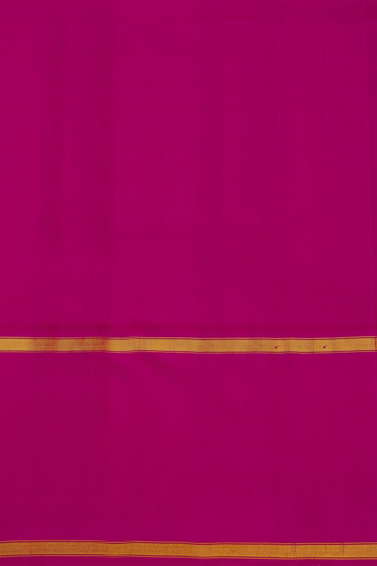Kancheepuram Silk Yellow Saree With Ganga Jamuna Gap Border