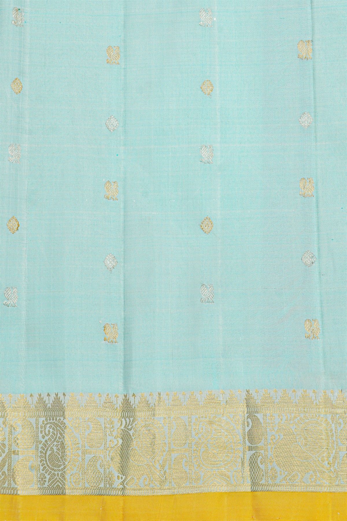 Gadwal Silk Pink Saree With Florals And Diamonds In Zari Checks Body