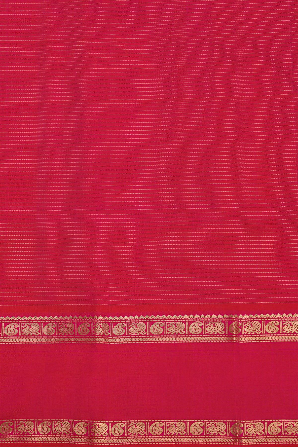 Kancheepuram Silk Purple Saree With Zari Check And Gap Border