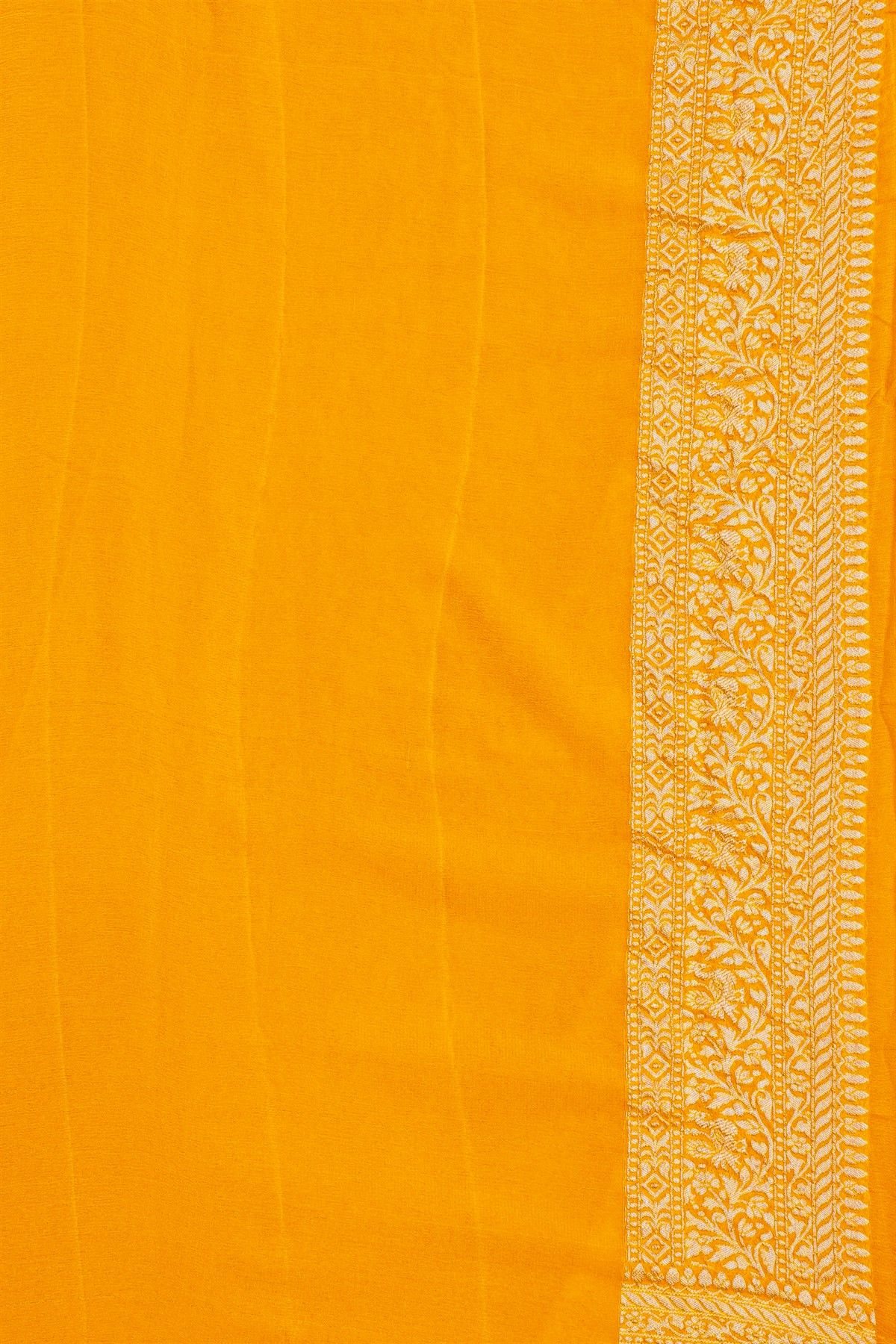 Banarasi Georgette Mustard Saree