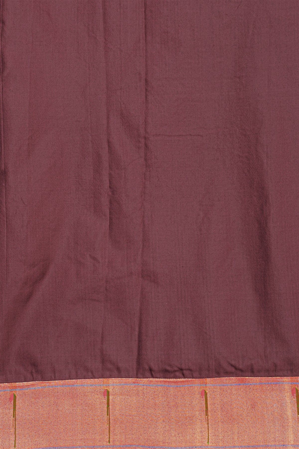Fusion Banarasi Silk Jamdani Weaving Maroon Saree With Shadow Work