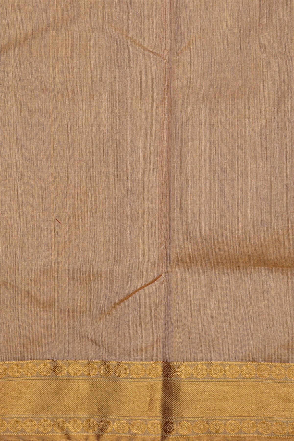 Chanderi Silk Beige Saree With Meenakari Zari Buttis