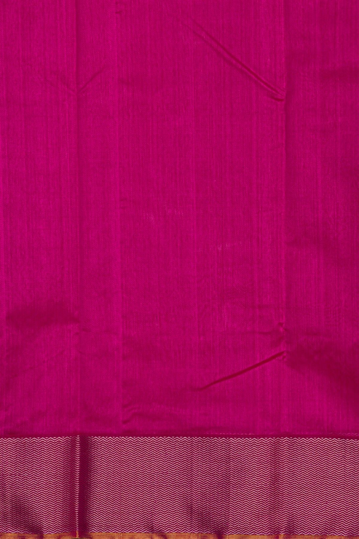 Chanderi Silk Magenta Saree With Meenakari Florals And Zari Buttis