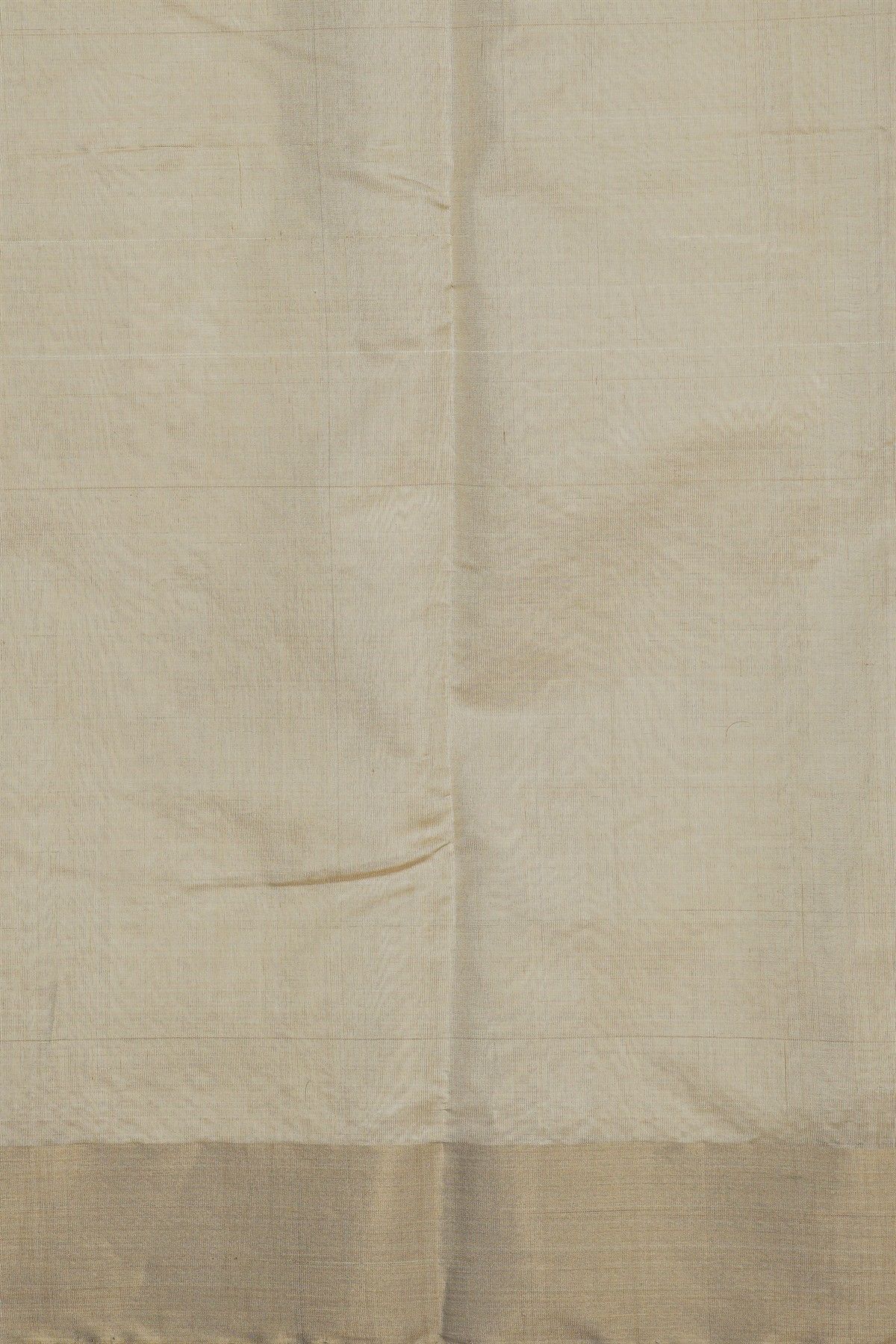 Chanderi Silk Off White Saree With Kaddi Border