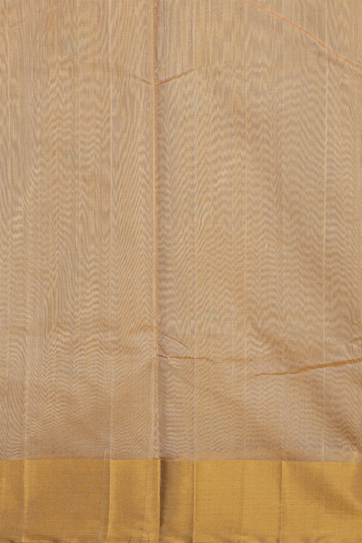 Chanderi Silk Cream Saree With Meenakari Zari Buttis And Kaddi Border
