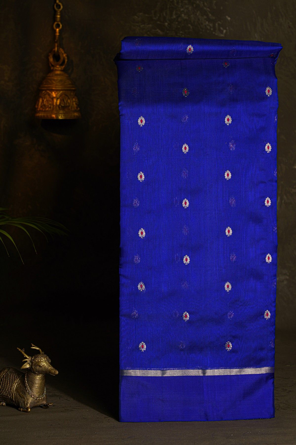 Chanderi Silk Royal Blue Saree