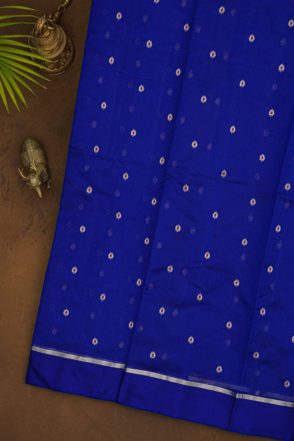 Chanderi Silk Royal Blue Saree