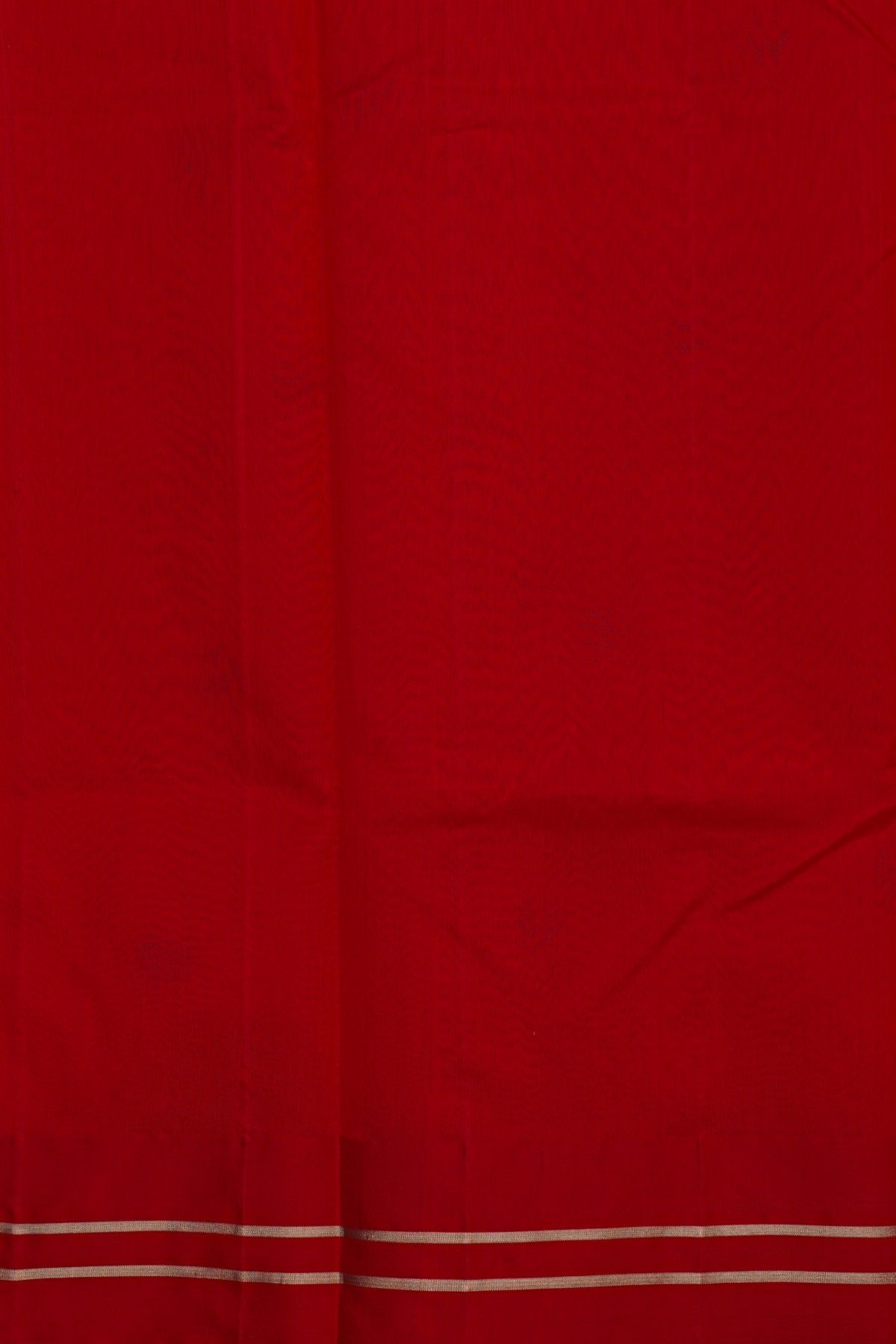 Chanderi Silk Red Saree