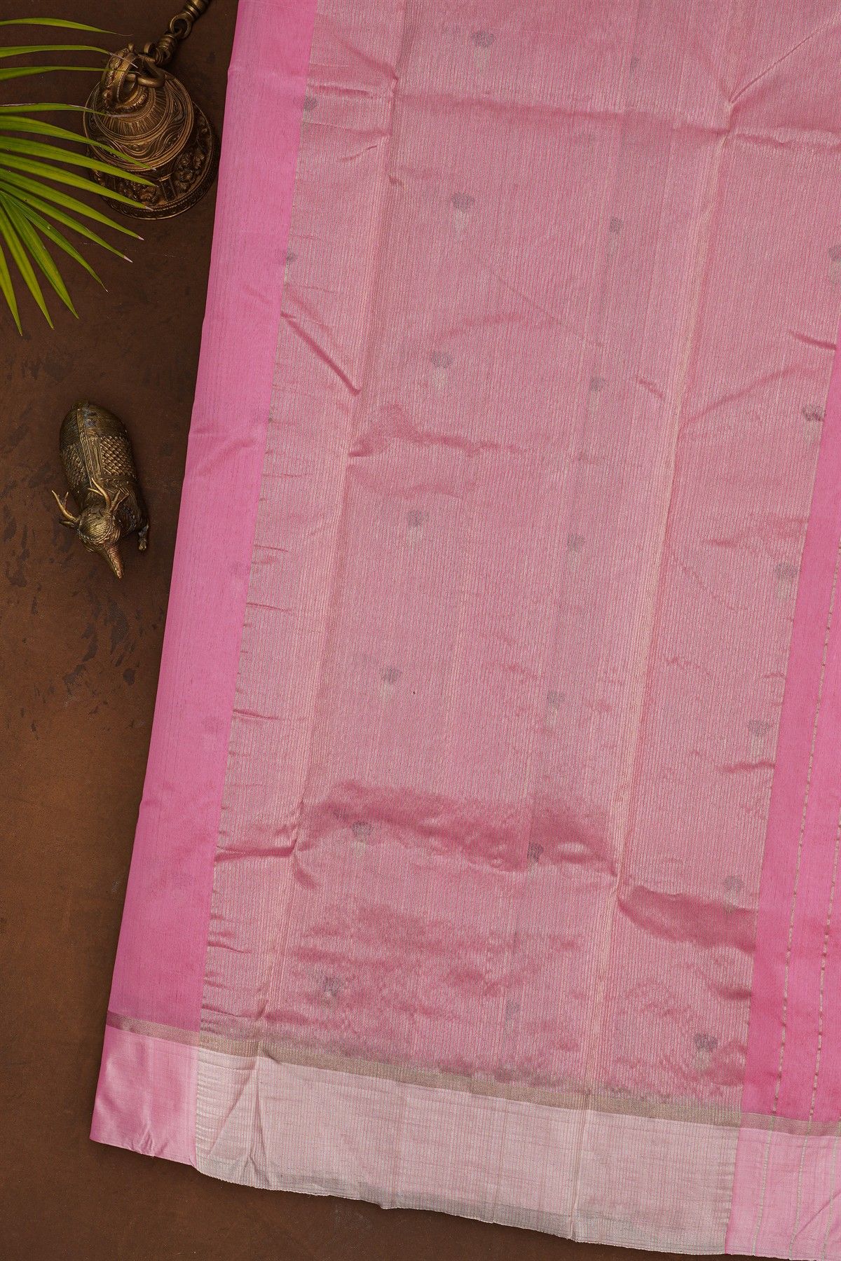 Chanderi Silk Pink Saree