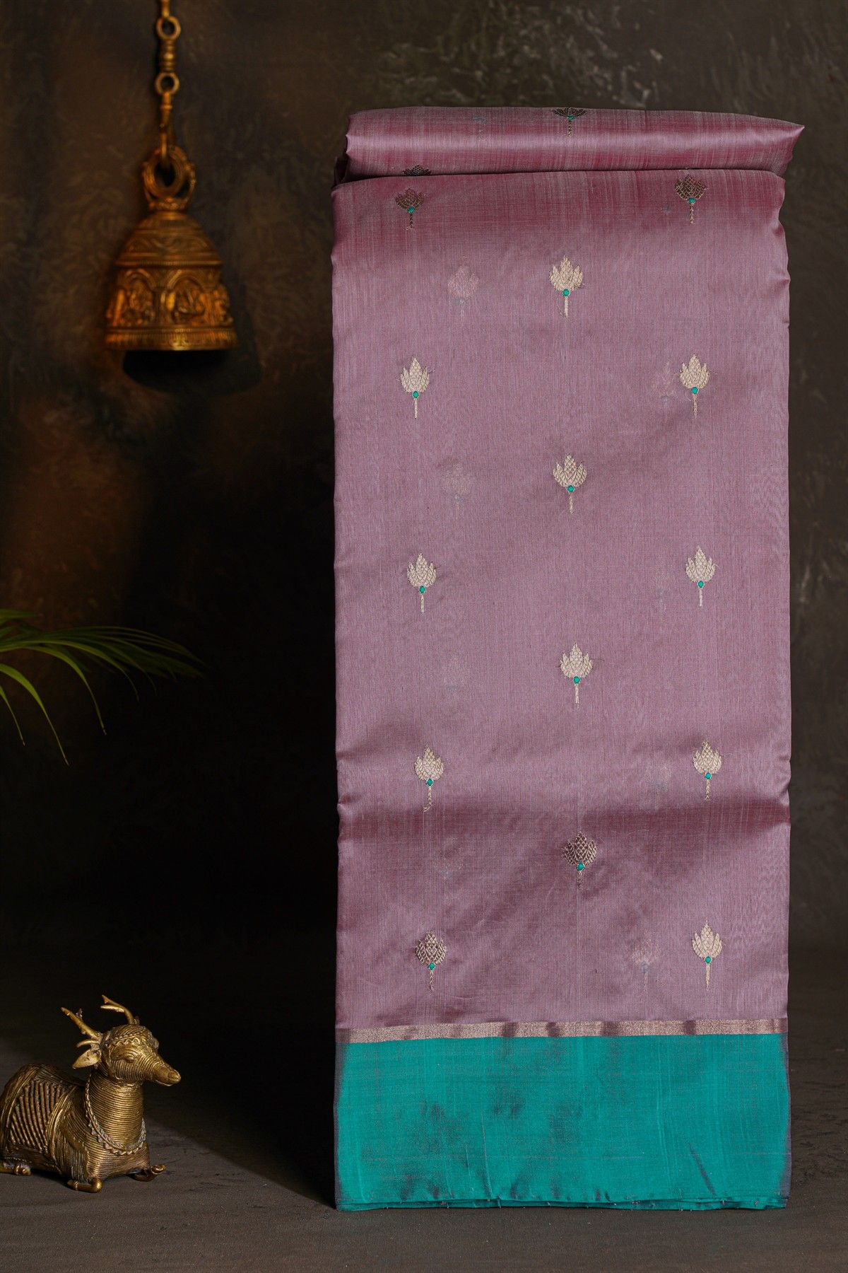 Chanderi Silk Lavender Saree