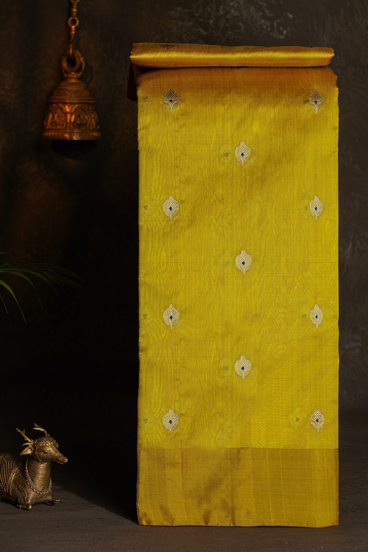 Chanderi Silk Mustard Saree