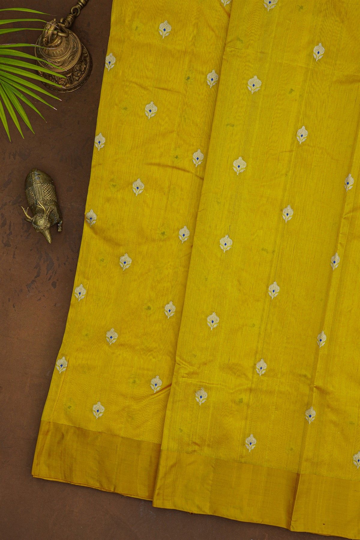 Chanderi Silk Mustard Saree