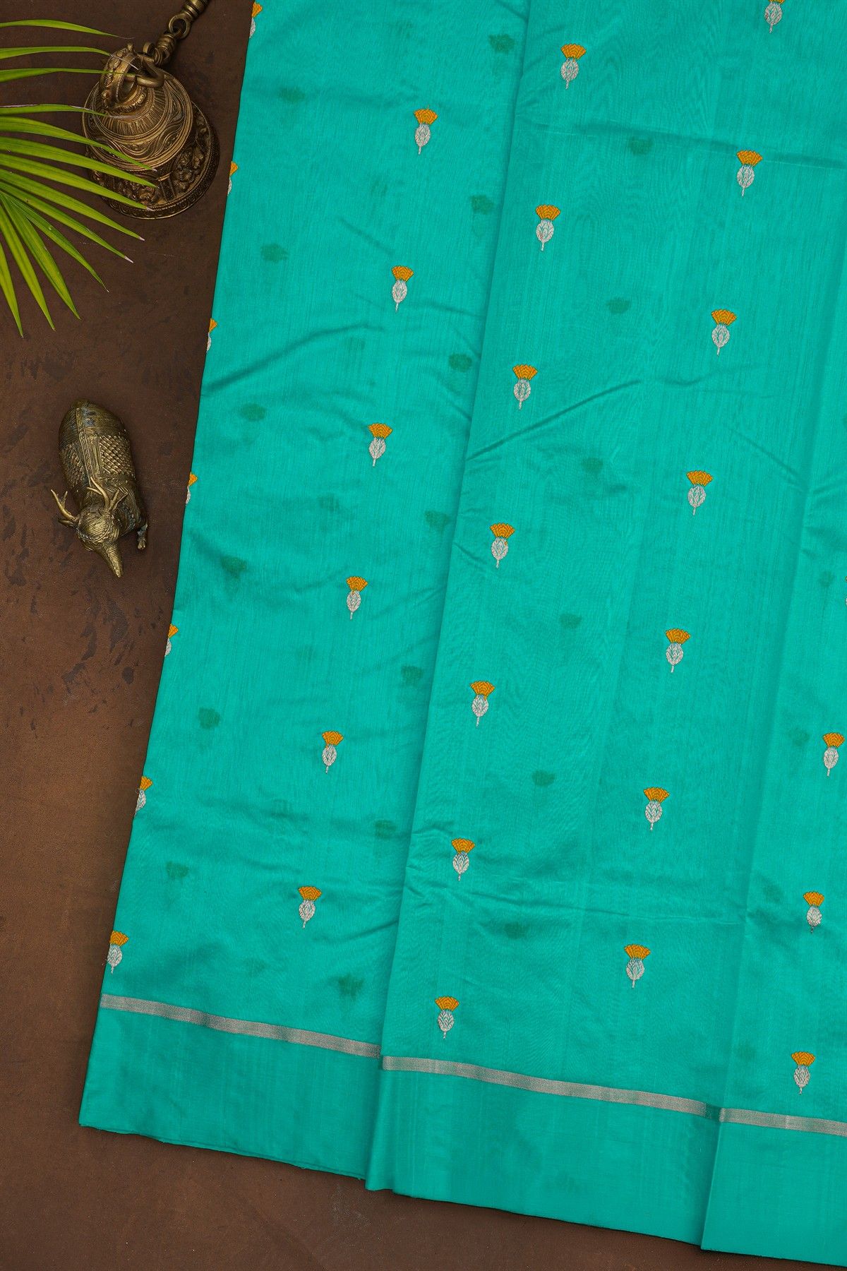 Chanderi Silk Sky Blue Saree