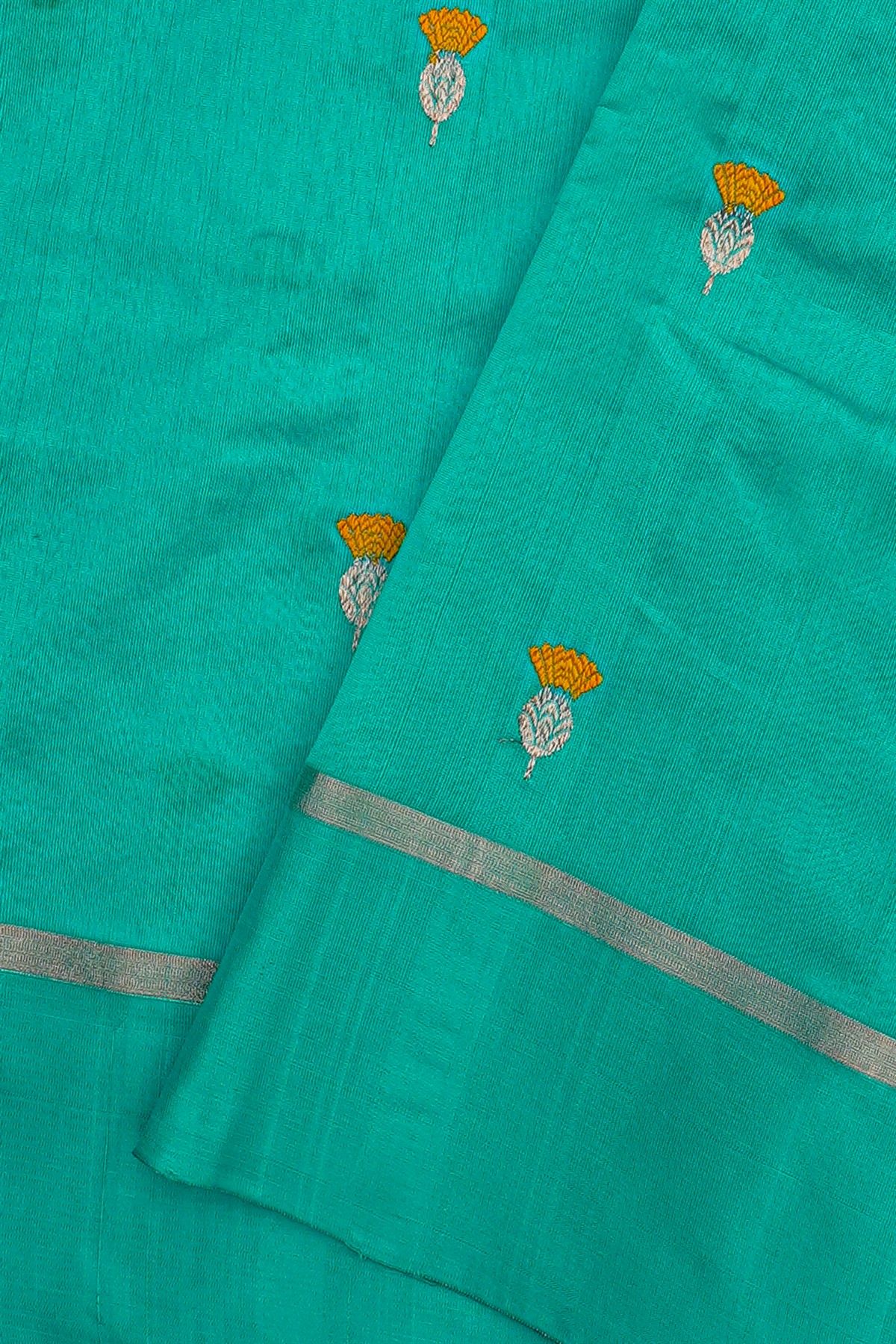 Chanderi Silk Sky Blue Saree