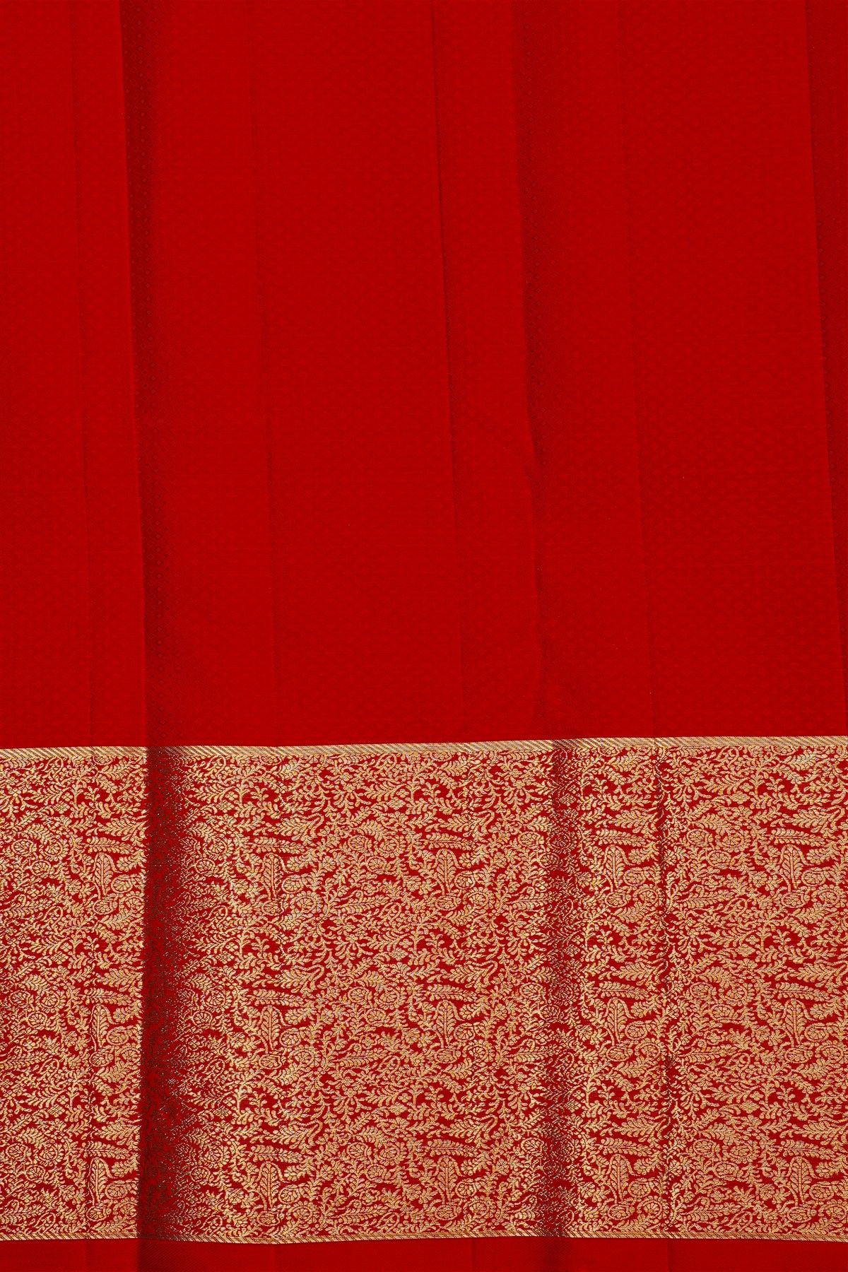 Kancheepuram Silk Multi Colour Checks Yellow Saree With Red Jaal Border