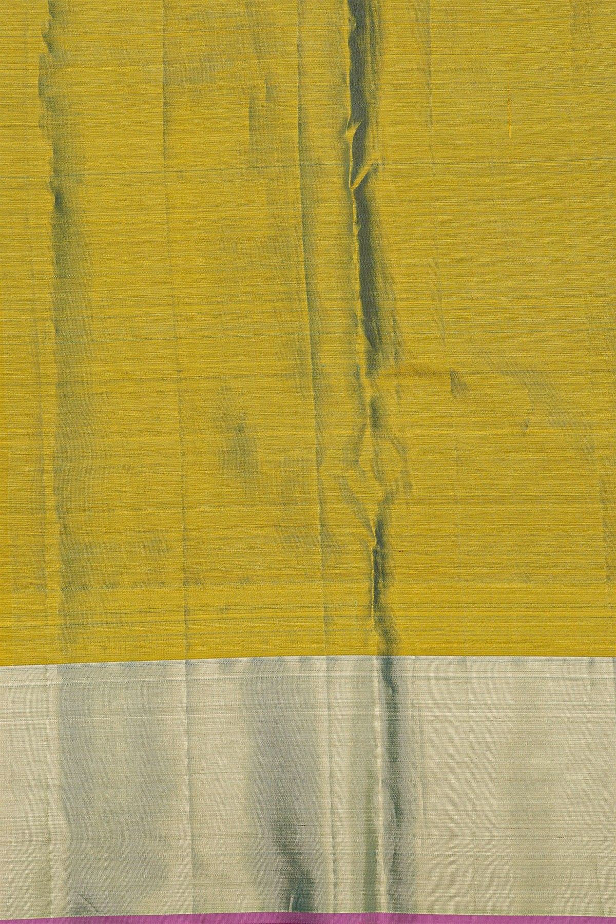 Kancheepuram Silk Light Green Saree With Designer Digital Weaving