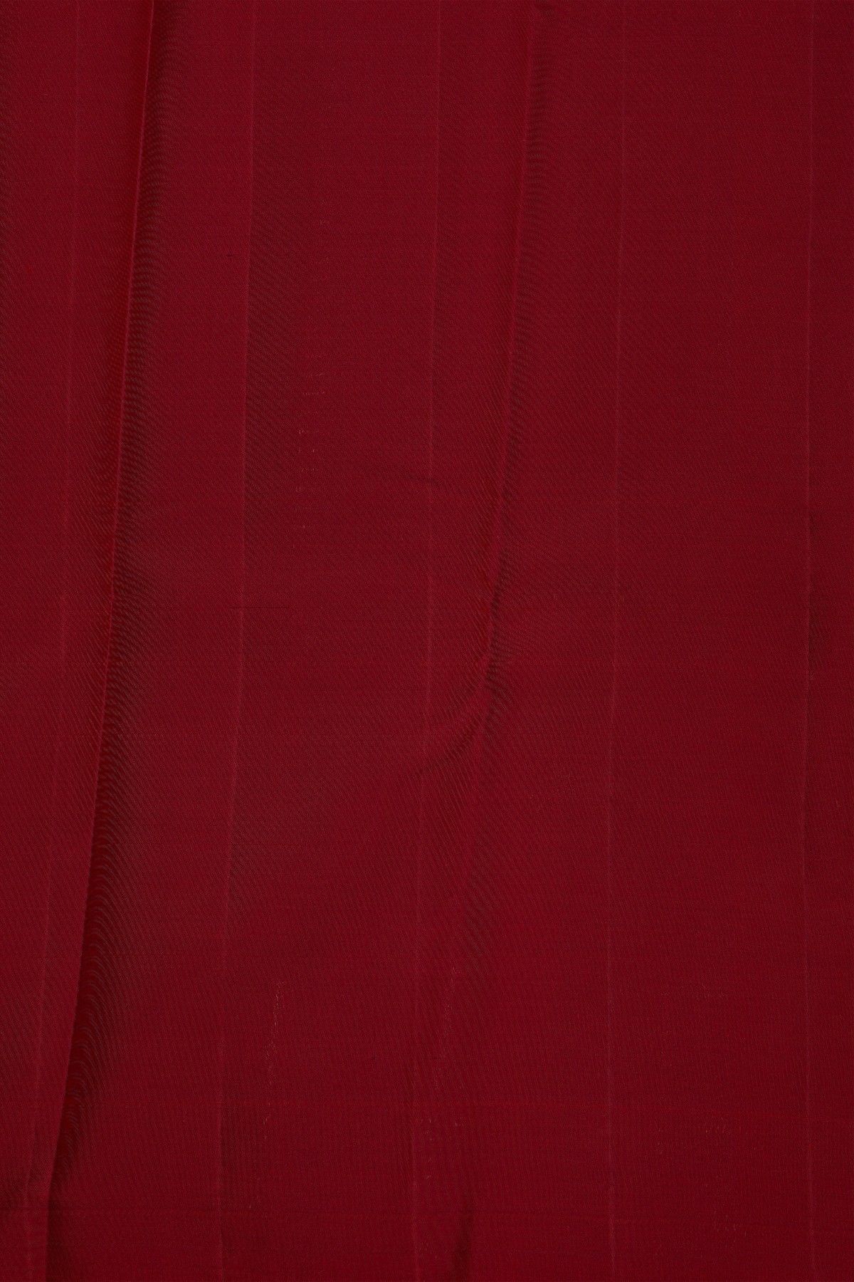 Kancheepuram Silk Pinkish Red Saree With Checks Body Human Zari Weaving Border