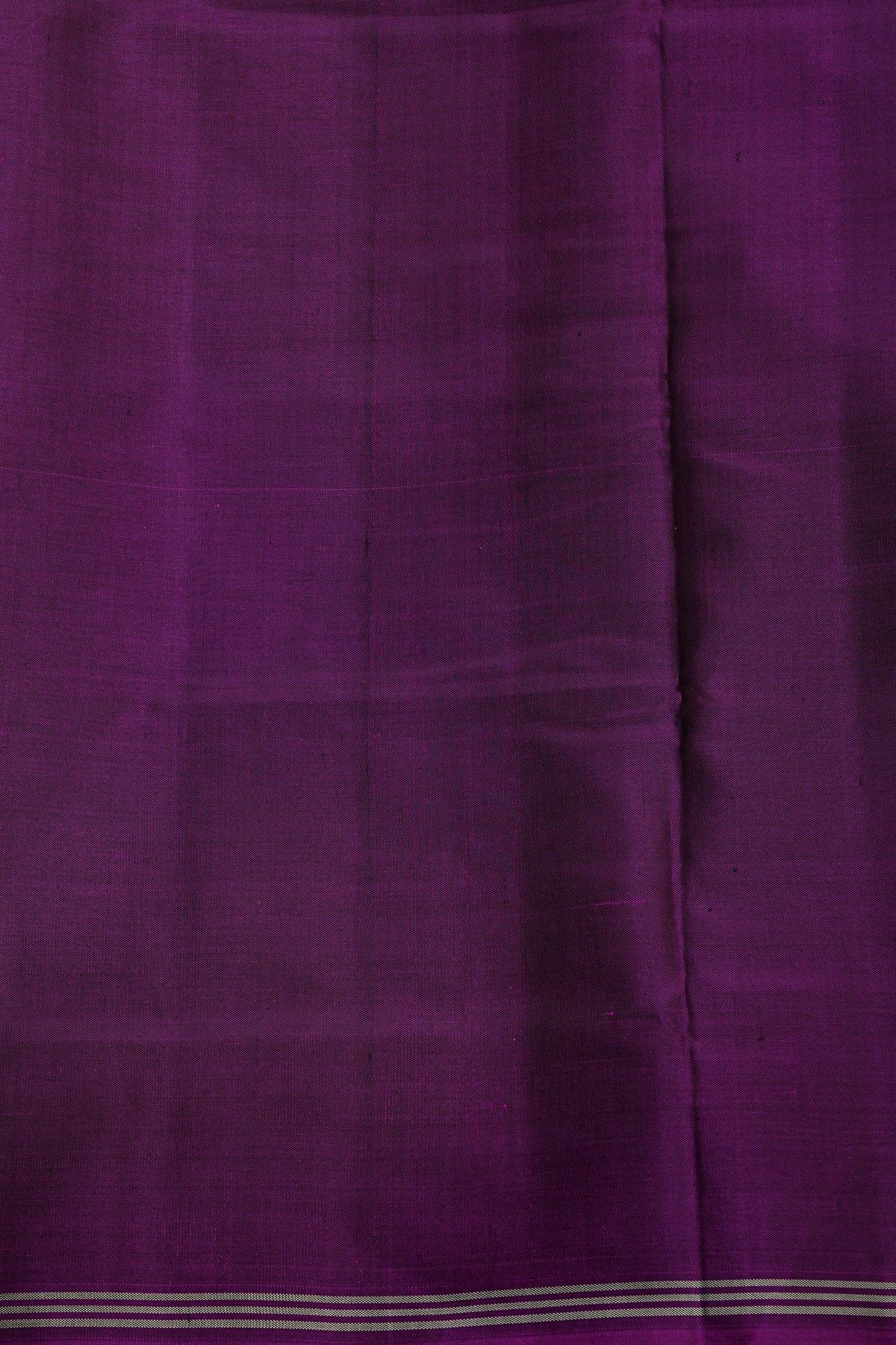 Patola Silk Violet Saree With All Over Floral Weaving Body