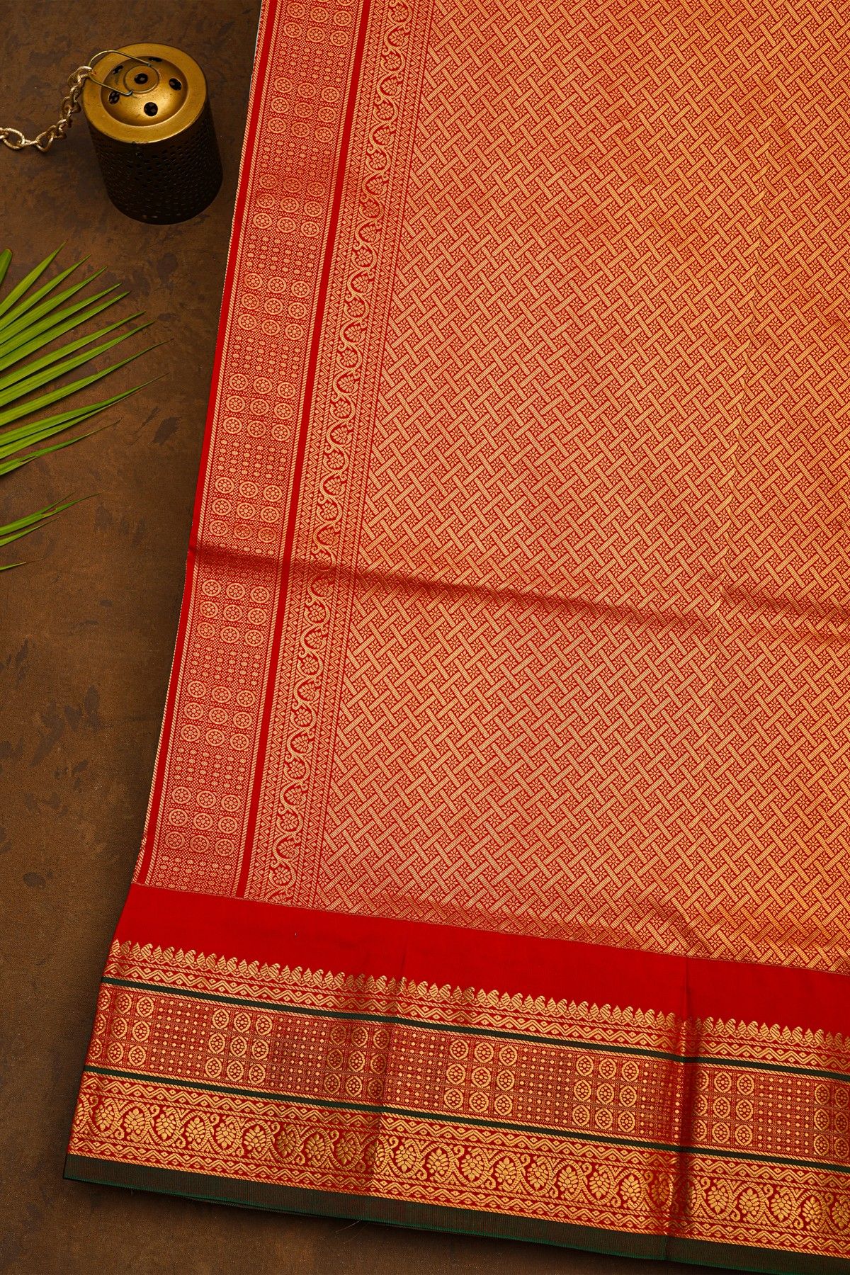 Narayanpet Silk Baby Pink Saree With Temples Border