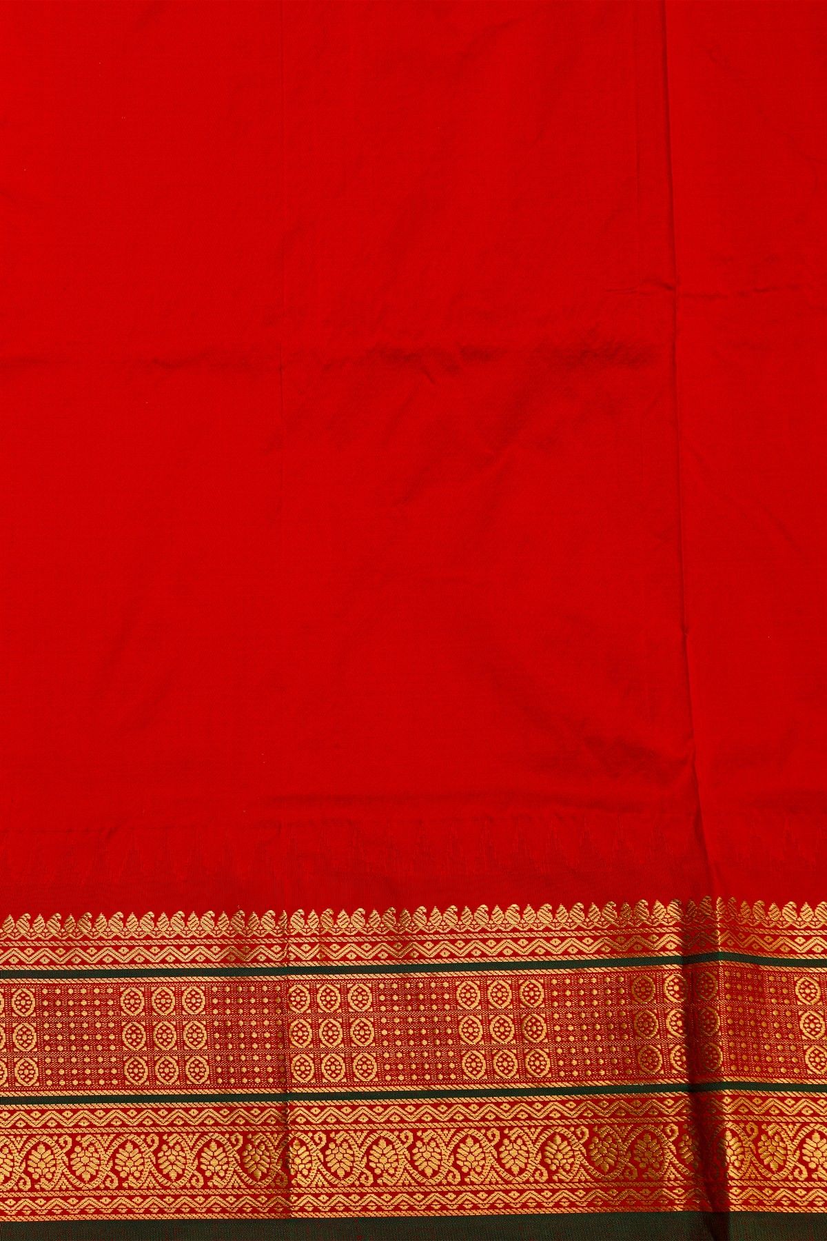 Narayanpet Silk Baby Pink Saree With Temples Border