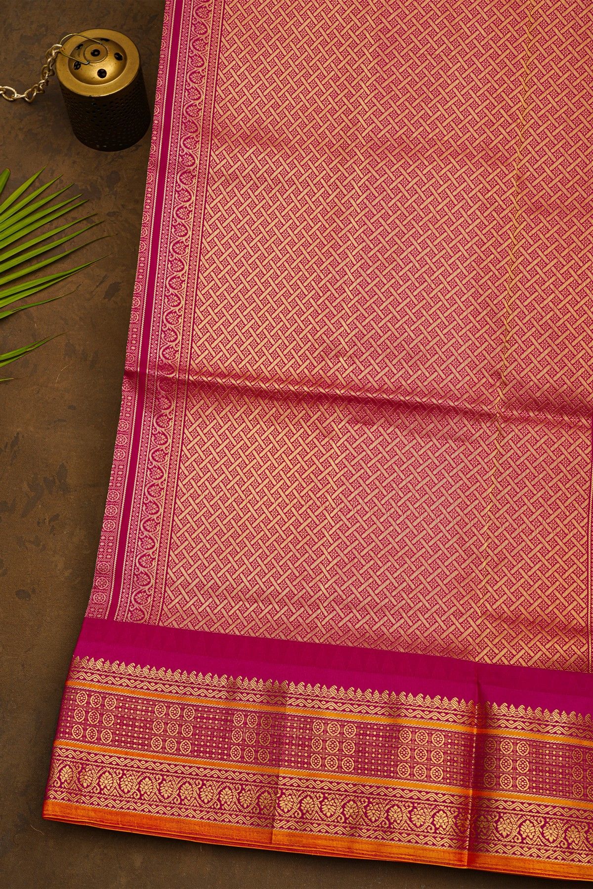 Narayanpet Silk Rani Pink Saree