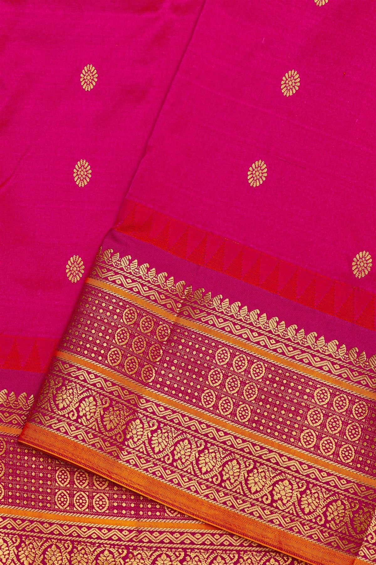 Narayanpet Silk Rani Pink Saree