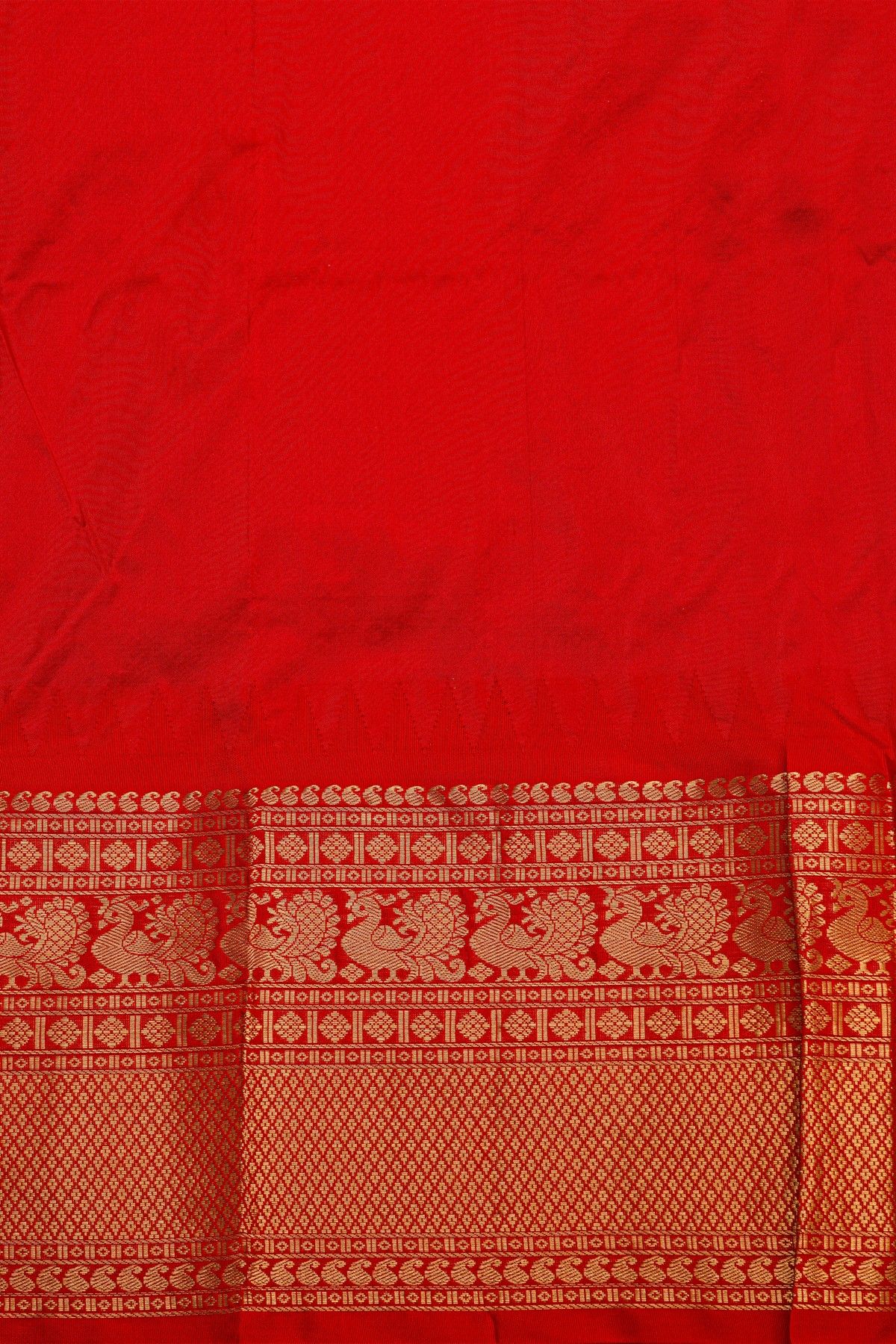 Narayanpet Silk Teal Blue Saree With Peacock Buttis