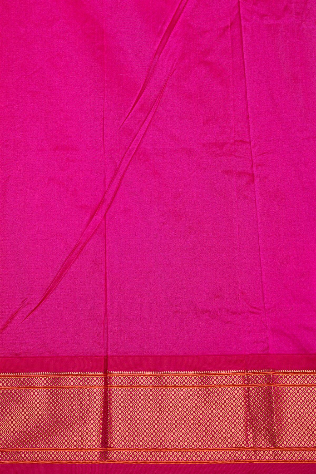 Narayanpet Silk Mustard Yellow Saree With Florals And Peacocks In Paithani Pallu