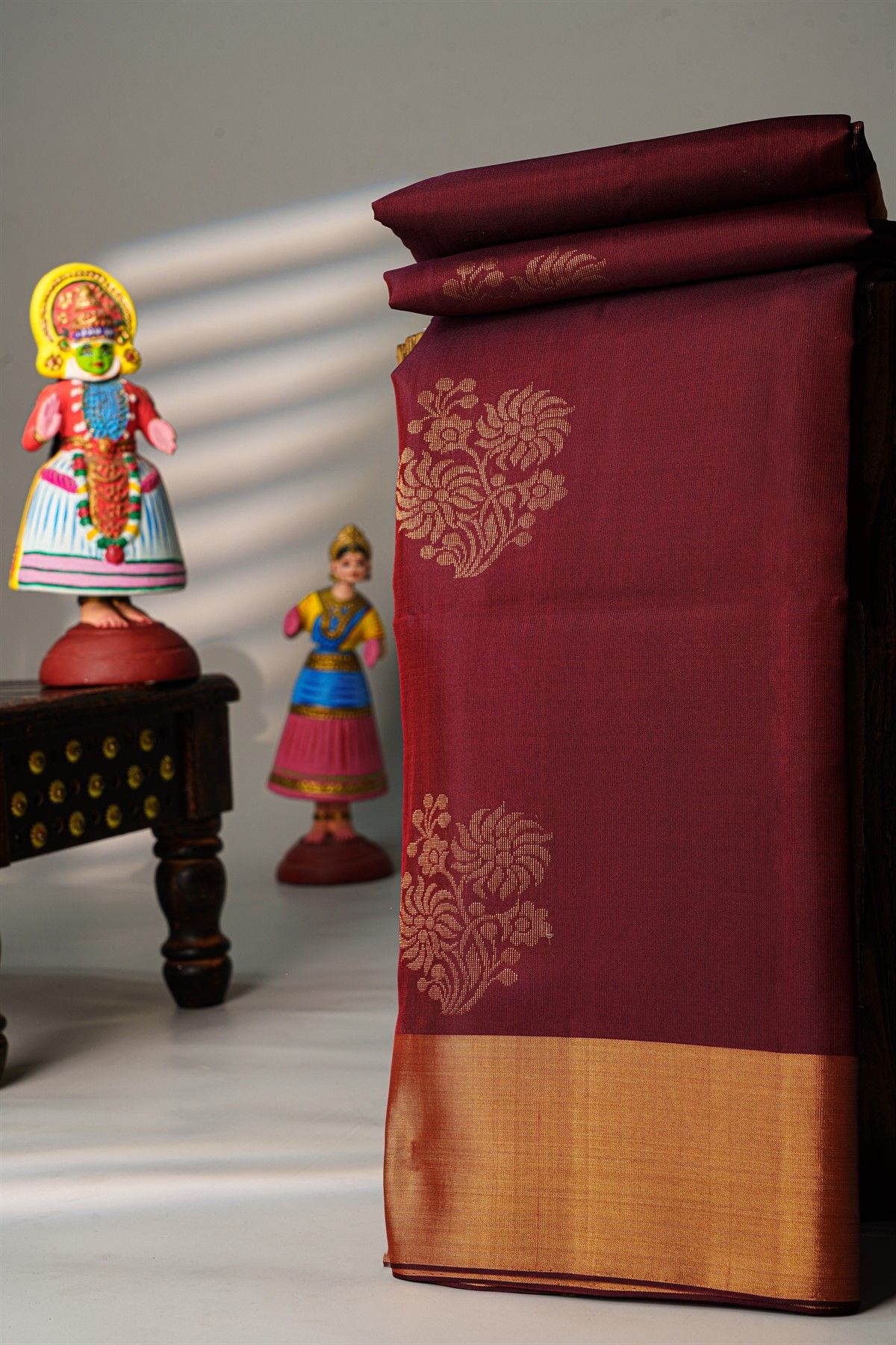 Coimbatore Silk Maroon Saree