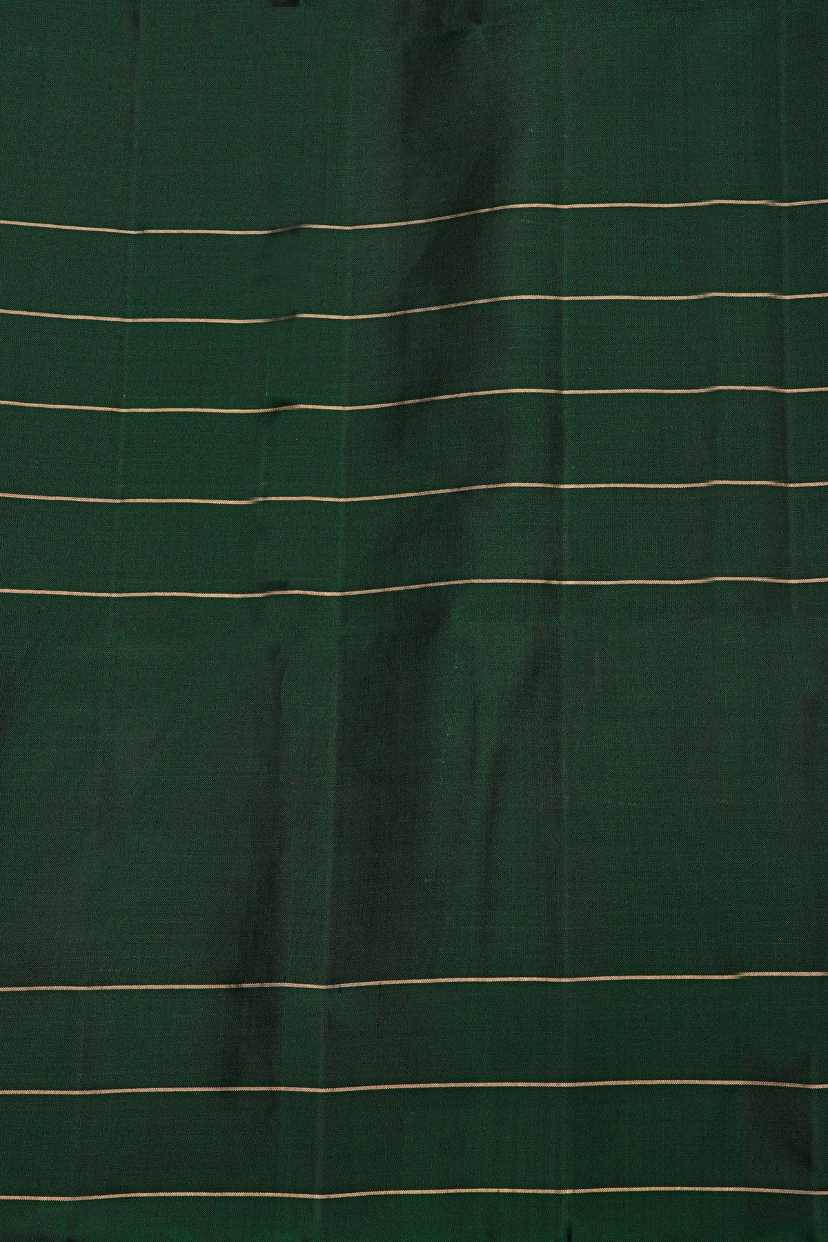 Coimbatore Silk Bottle Green Saree With Gap Border Motifs