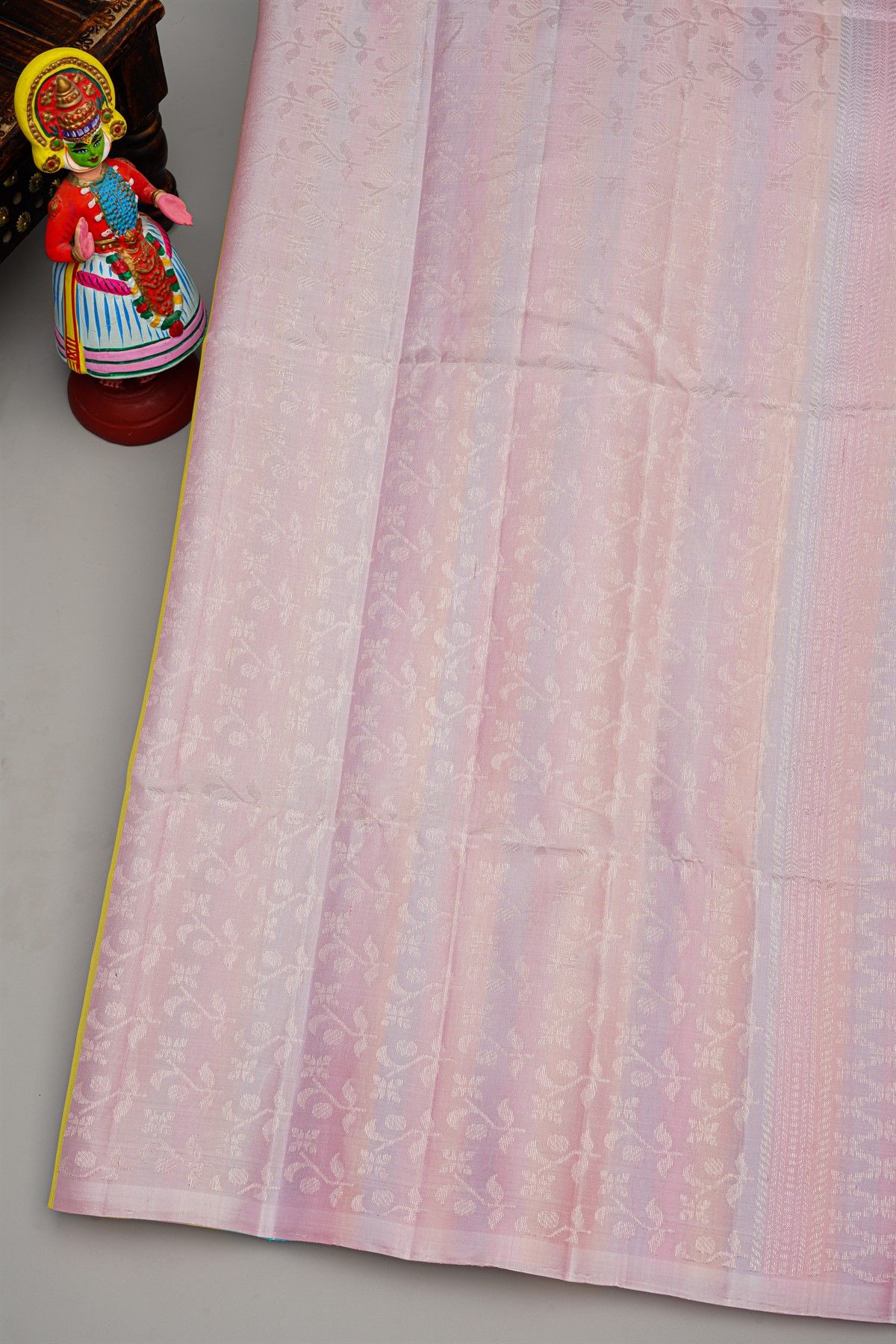 Coimbatore Silk Multi-Colour Saree With Strips Body And Borderless Design