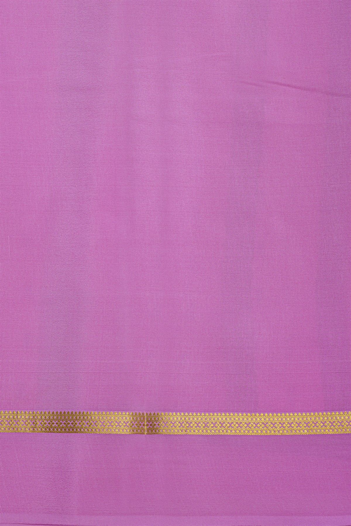 Mysore Crepe Yellow Saree With Florals And Buttis Body