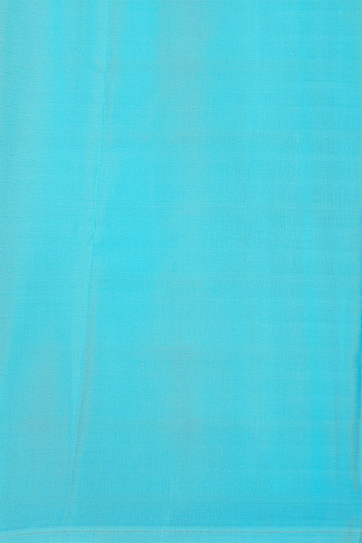 Mysore Crepe Sky Blue Saree With Zari Checks Body