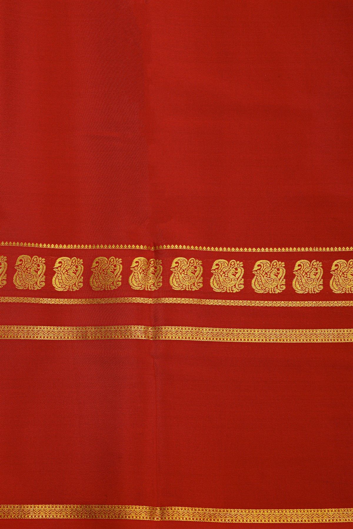 Mysore Crepe Baby Pink Saree With Gap Border