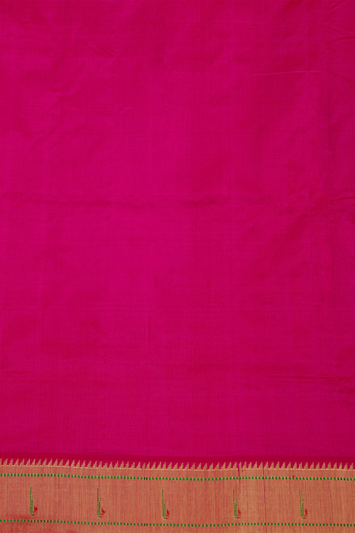 Paithani Silk Pink Saree With Muniya Buttis Border