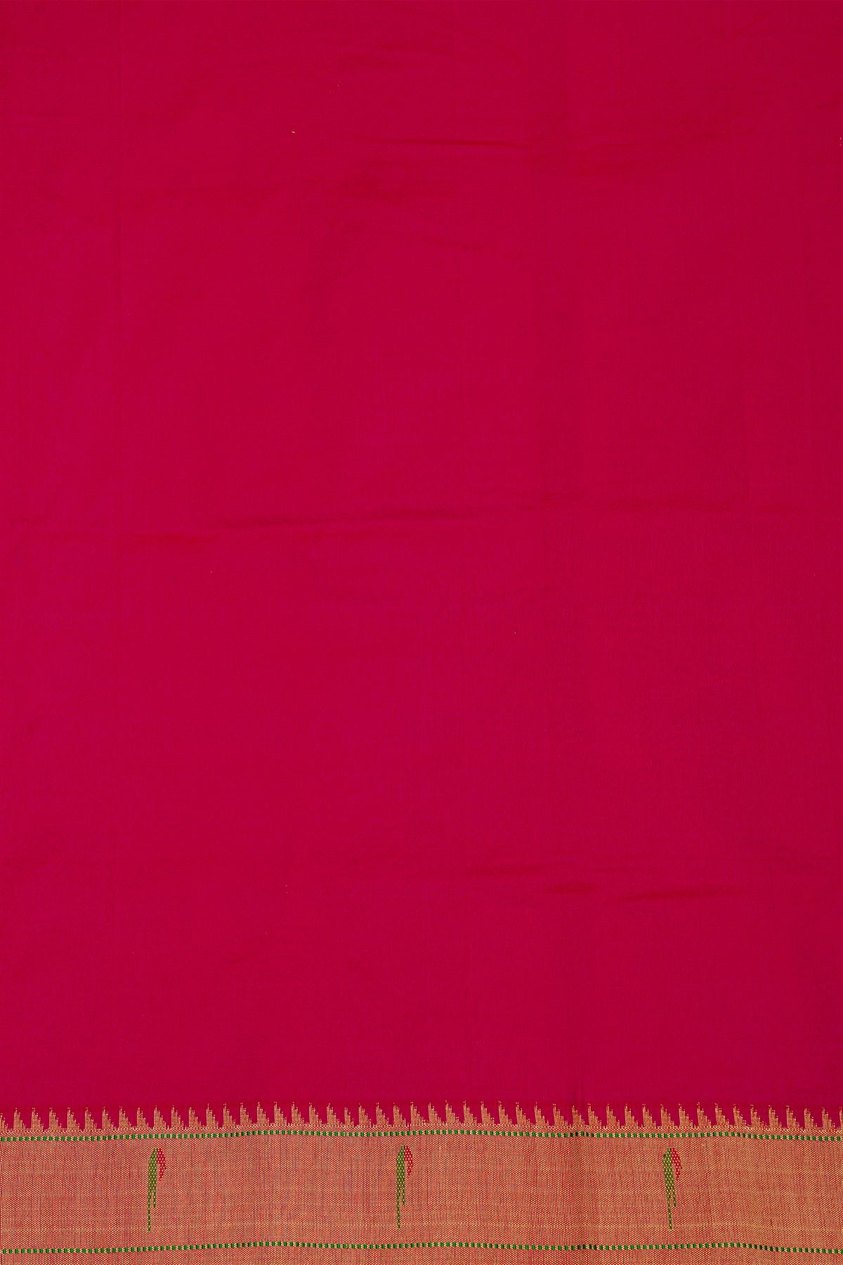 Paithani Silk Magenta Saree With Muniya Buttis Body