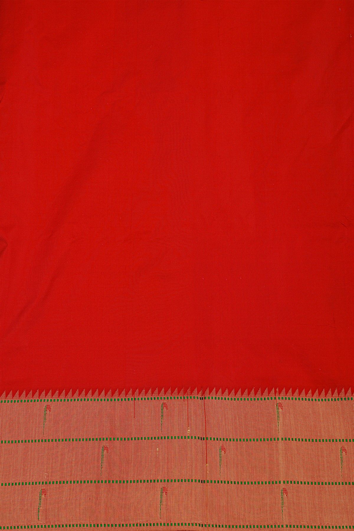 Paithani Silk Baby Pink Saree With Muniya Buttis Border