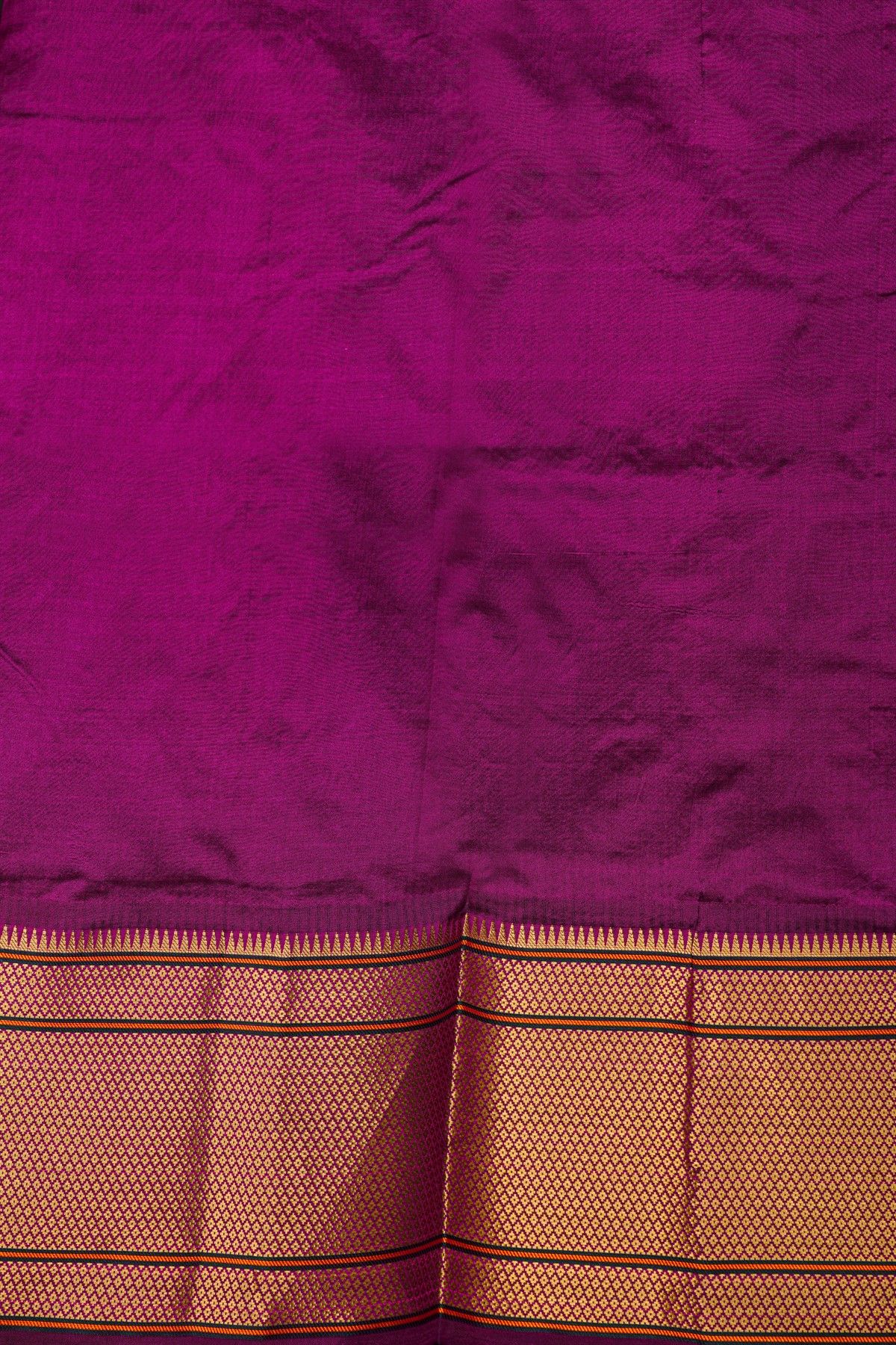 Narayanpet Silk Purple Saree With Florals And Buttis Body