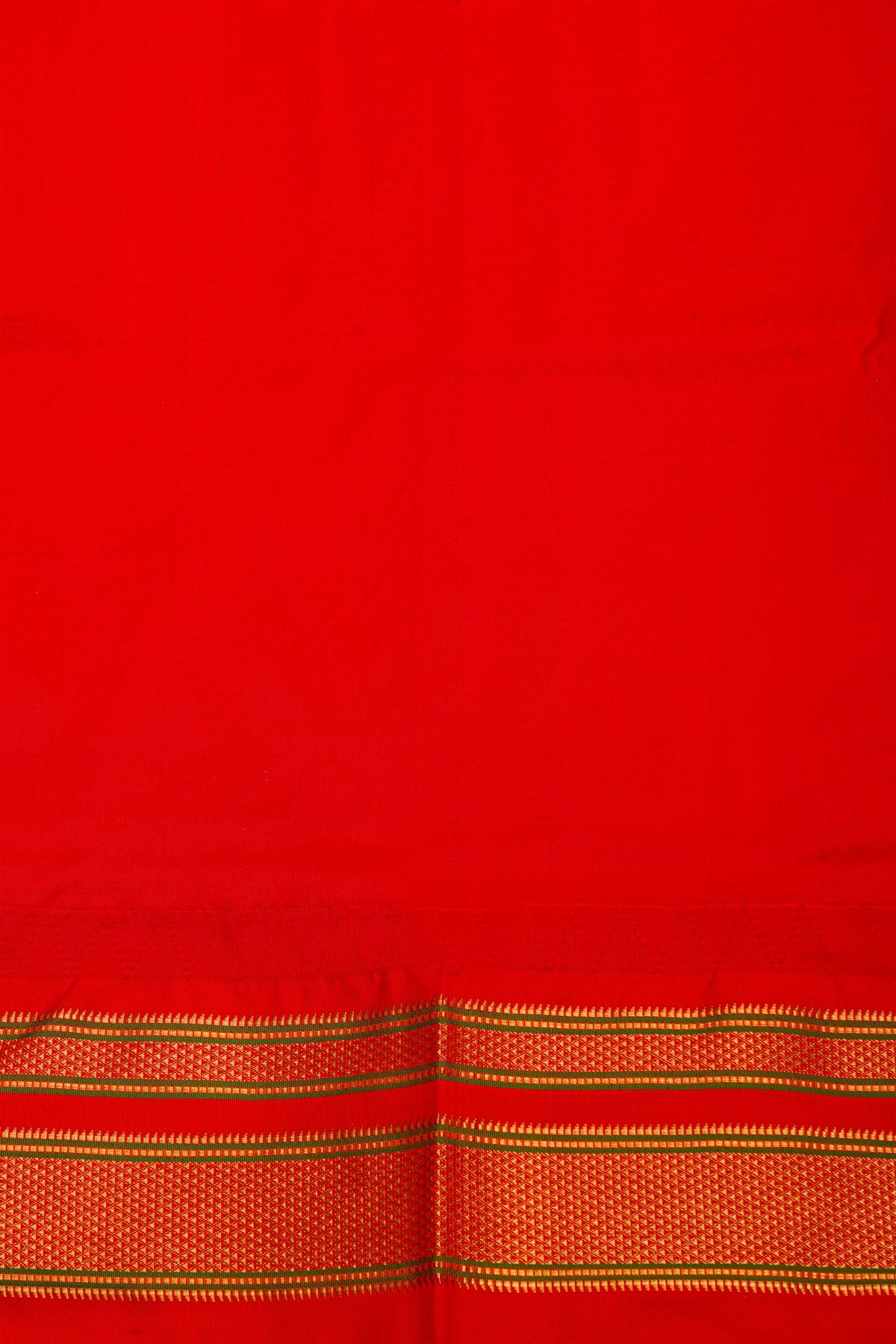 Narayanpet Silk Sea Green Saree With Diamonds In Zari Border