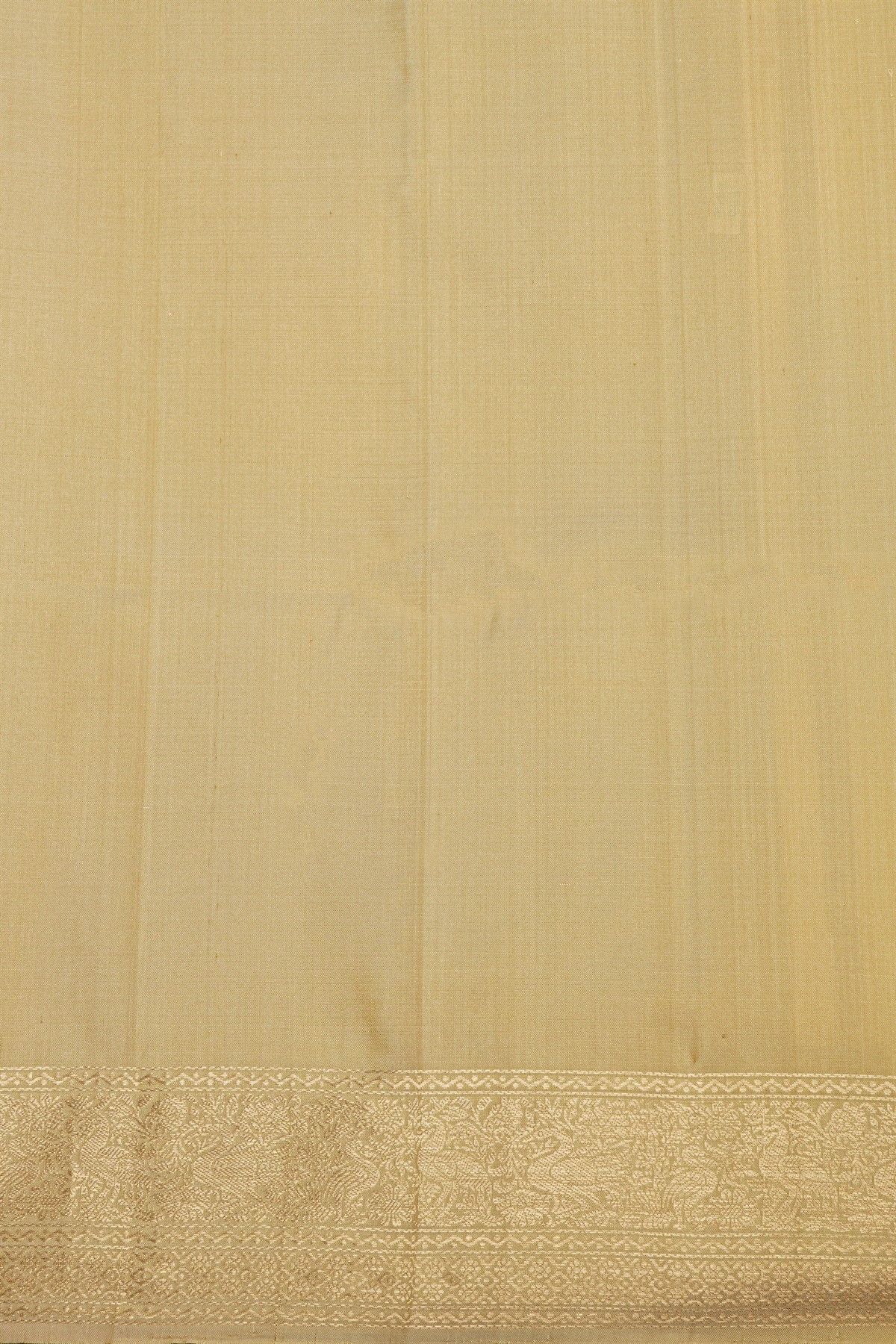 Coimbatore Silk Cream Saree With Florals And Buttis Body