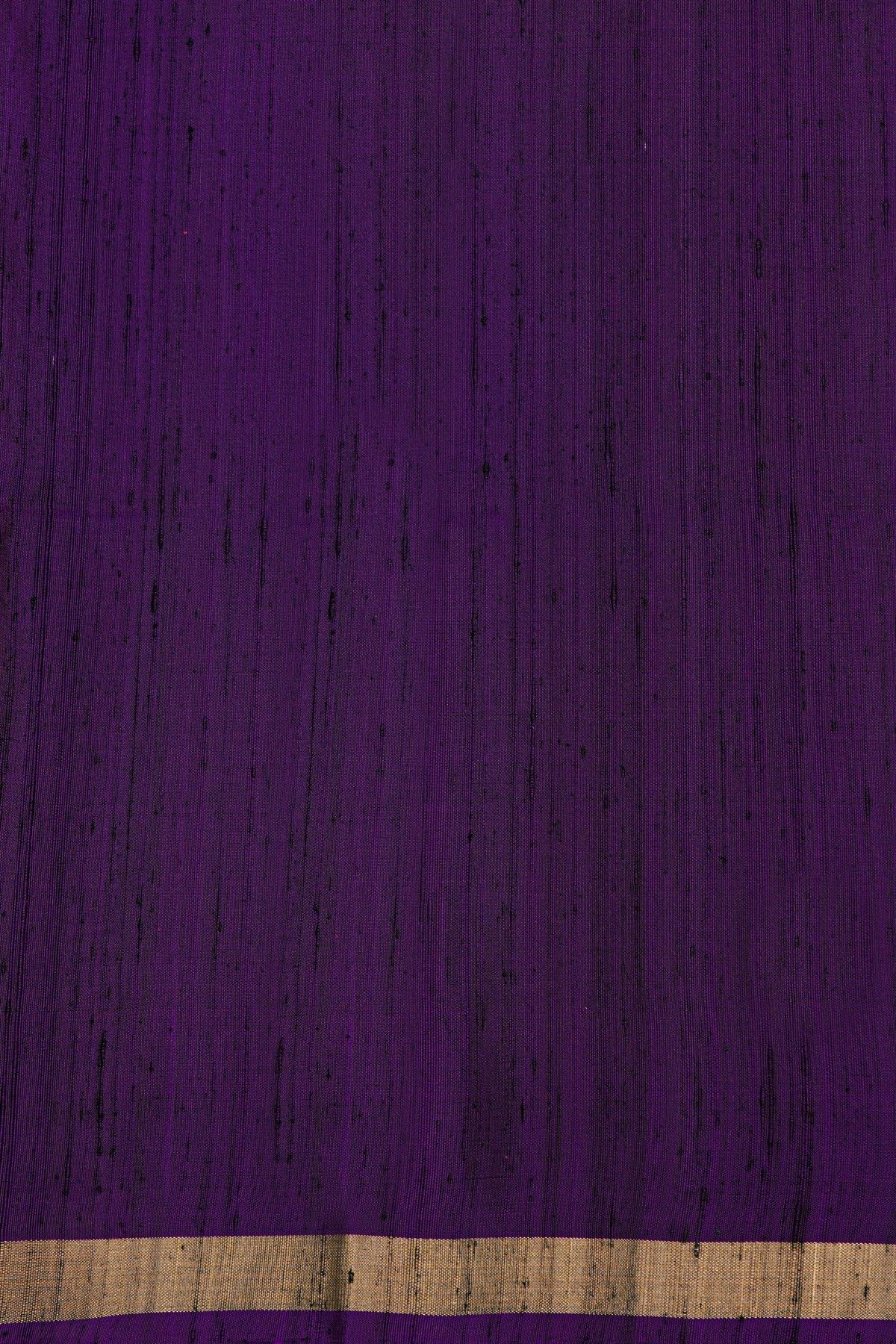 Coimbatore Silk Purple Saree With Rudraksha Buttis Body
