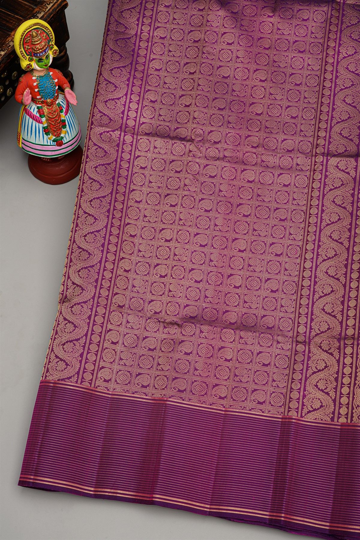 Coimbatore Silk Aqua Blue Saree With Florals And Buttis Body