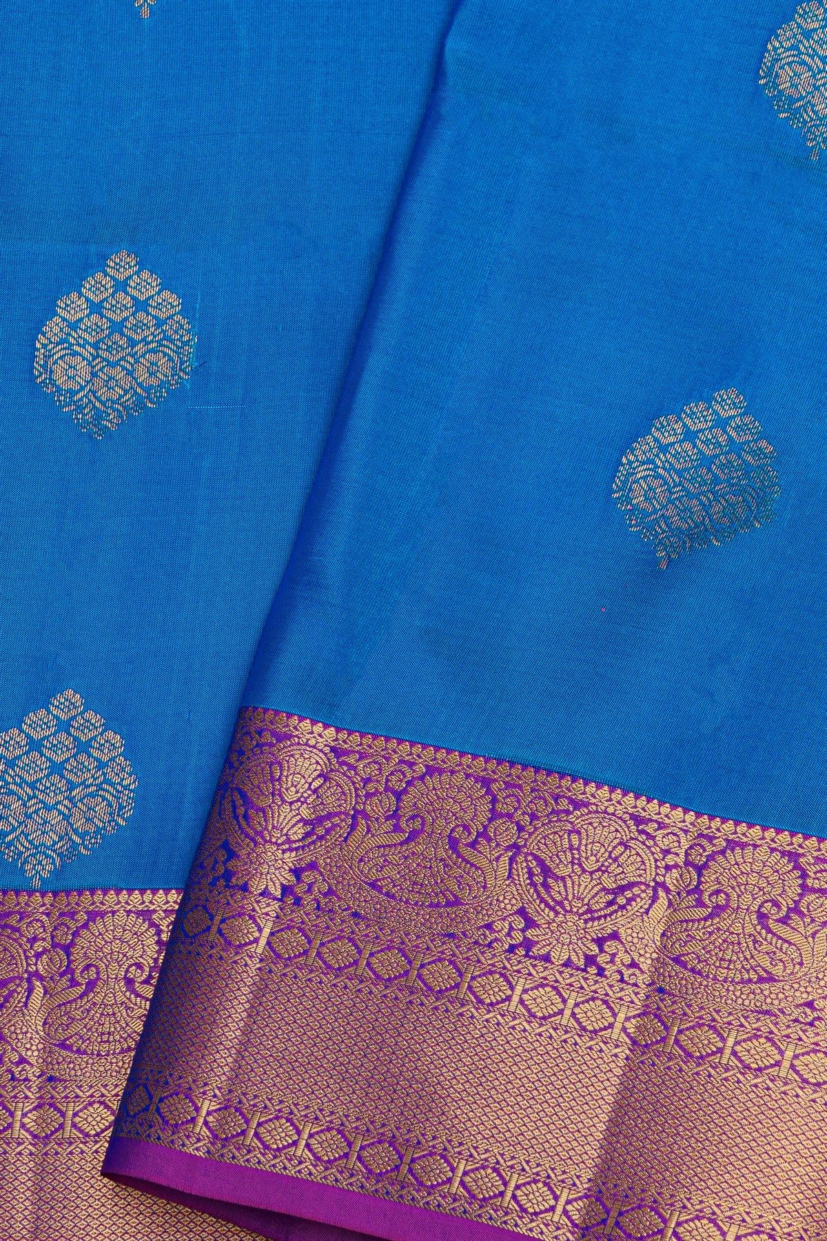 Coimbatore Silk Royal Blue Saree