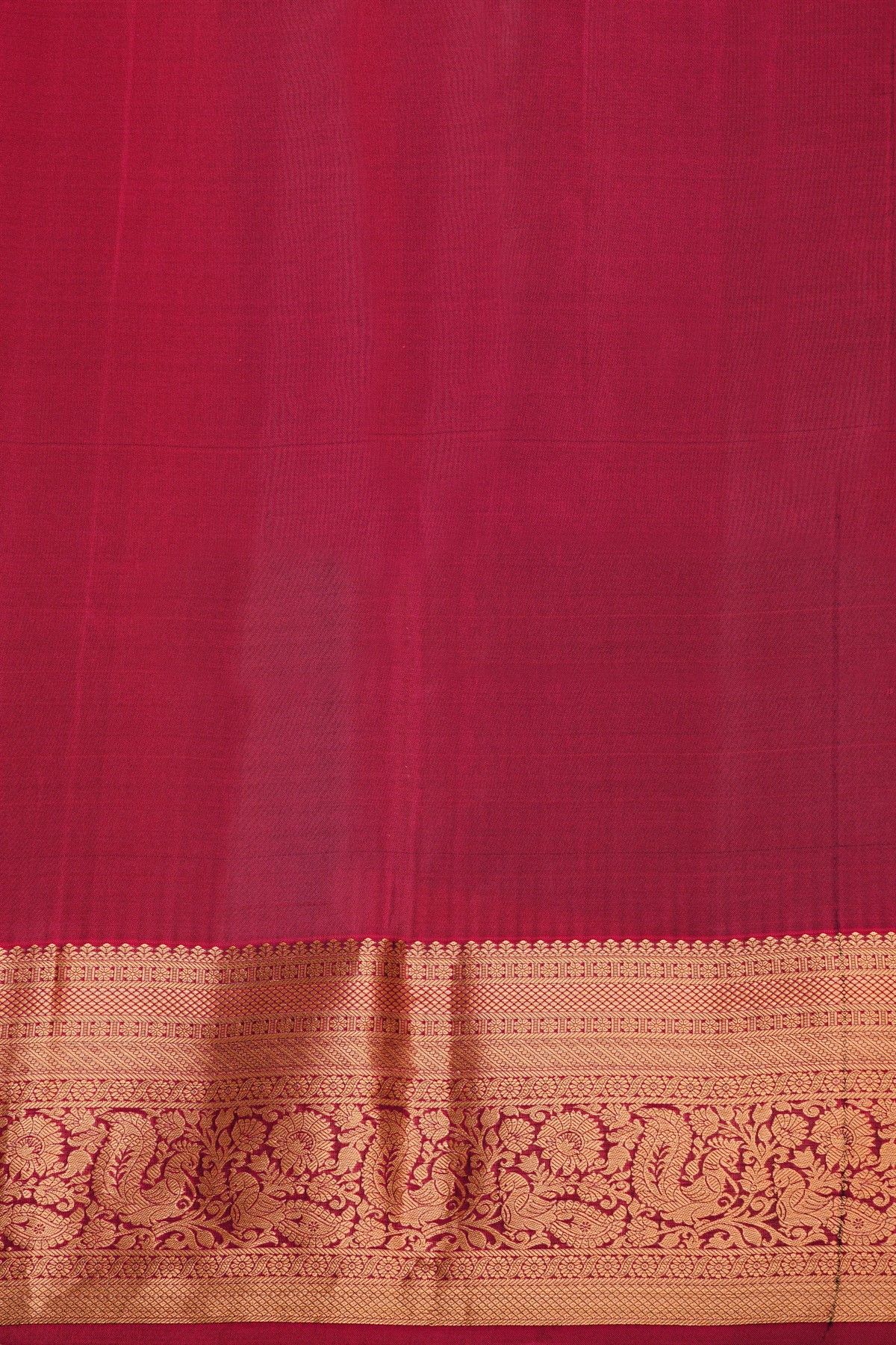 Coimbatore Silk Emerald Green Saree With Traditional Peacock Border
