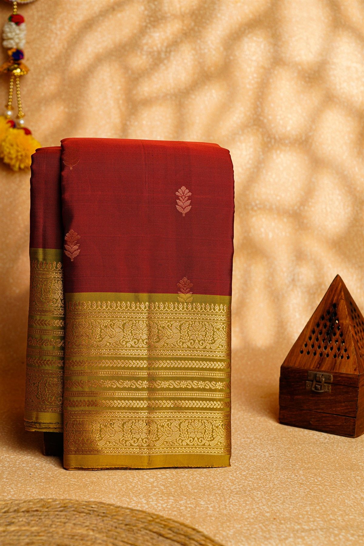Coimbatore Soft Silk Maroon Saree
